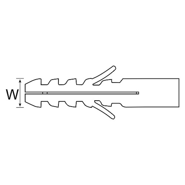 FISCHER WALLPLUG NYLON 10mm 25p