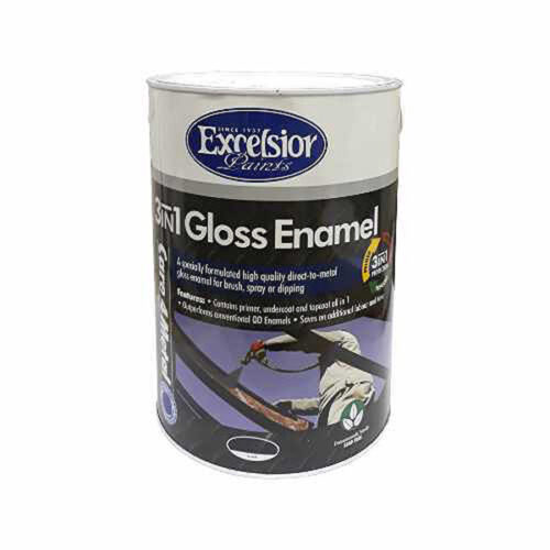 ENAMEL GLS BLK 3IN1 5L EXCELSIOR