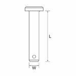 CLEVIS PIN 8 X 28MM O/LENGTH