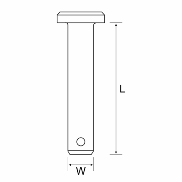 CLEVIS PIN 9 X 47 O/LENGTH