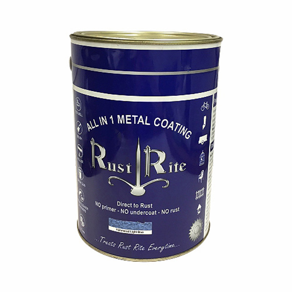 RUSTRITE HAMMERED LT BLUE 5L