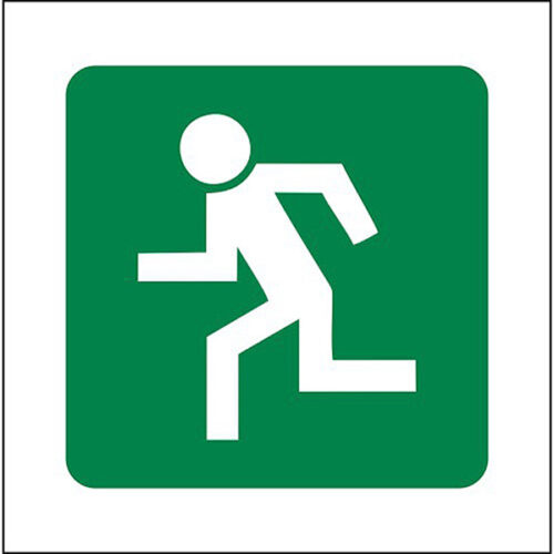 SIGN 290X290 GRN ESCAPE LEFT