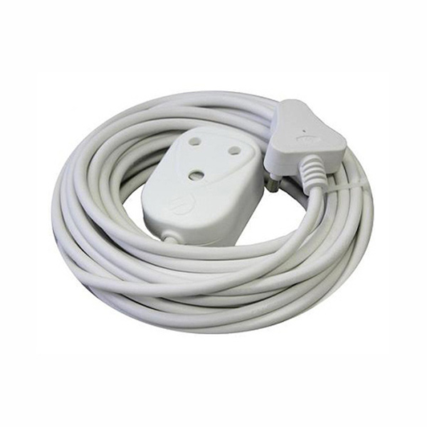 EXT CABLE CW PLUG 10A 10MT WHITE