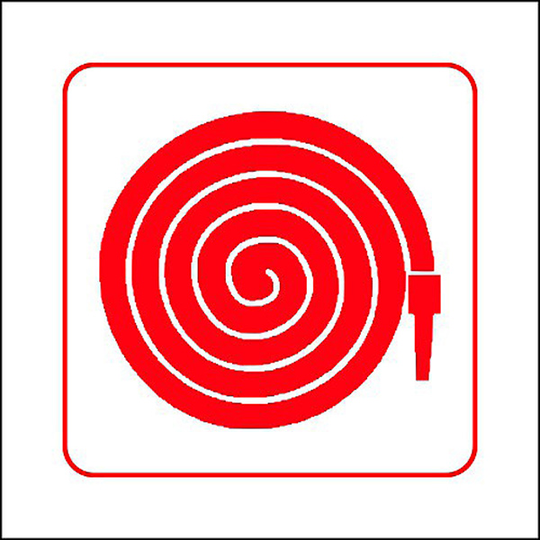 SIGN 290X290 FIRE HOSE