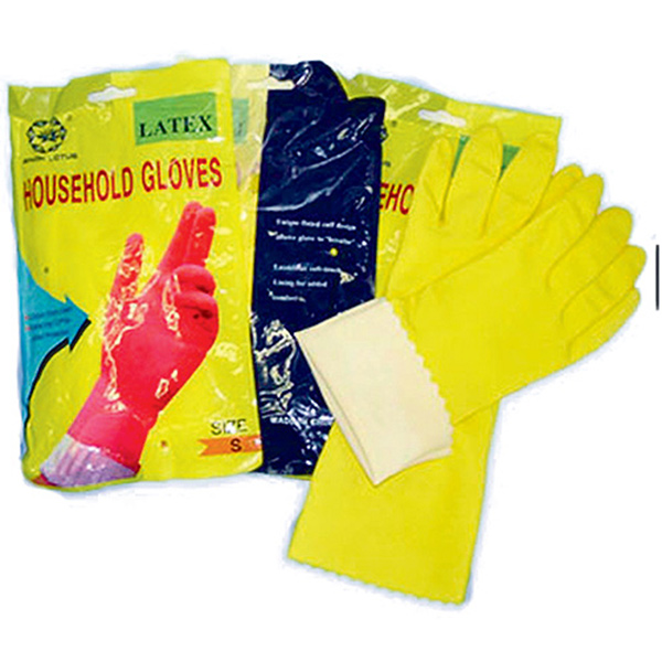 HOUSEHOLD GLOVES YELLOW LARGE