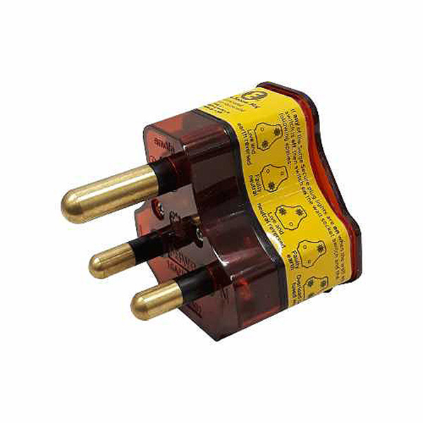 PLUG 16A RED SURGE SAFE