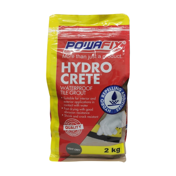 TILE GROUT LIGHT GREY 2KG POWAFIX