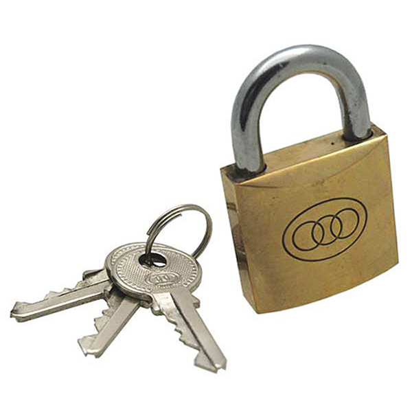 PADLOCK TRI-BRASS NO262 25MM