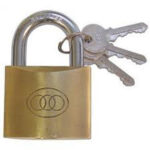 PADLOCK TRI-BRASS NO264 38MM